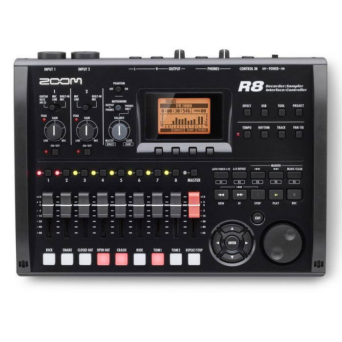 Zoom R8 Multitrack Recorder, Interface, Controller and Sampler