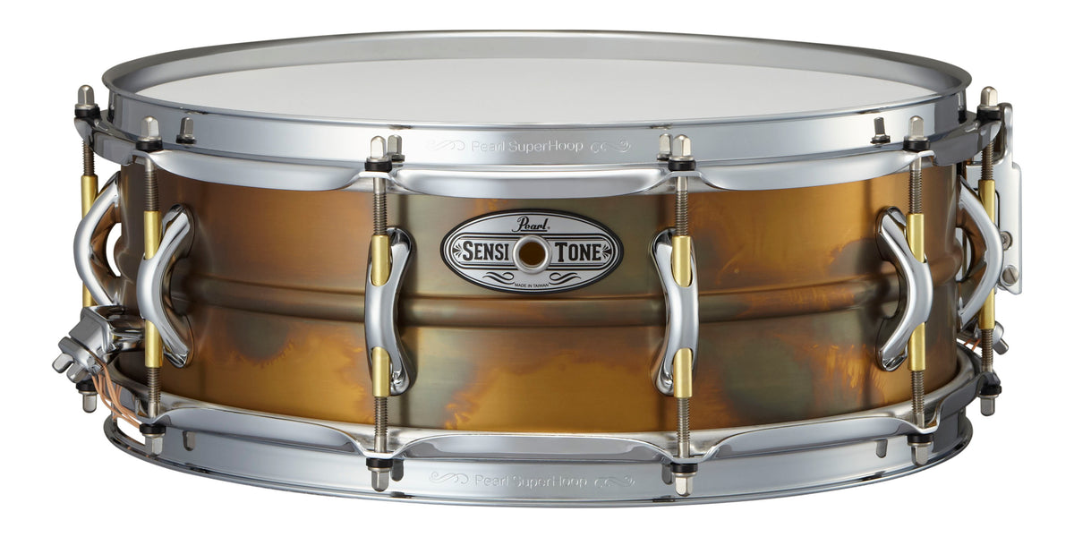 Pearl 14 x 5 SensiTone Premium Beaded Brass Snare Drum — Chuck Levin's  Washington Music Center
