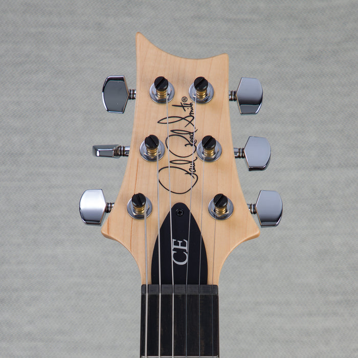 PRS CE24 Flame Maple Electric Guitar, Ebony Fingerboard - Elephant Grey - CHUCKSCLUSIVE - #230365233