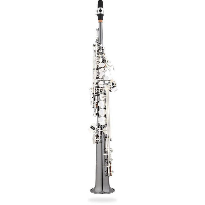 Eastman ESS642-BS Bb Soprano Saxophone - Black Nickel-Plated Body with Silver-Plated Keys