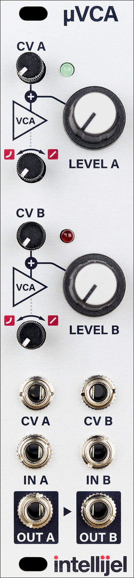 Intellijel uVCA II Two Channel Exponential/Linear VCA Module