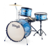 Stagg Tim Jr. 3-Piece Junior Drum Set with 16-Inch Kick and Hardware - Blue