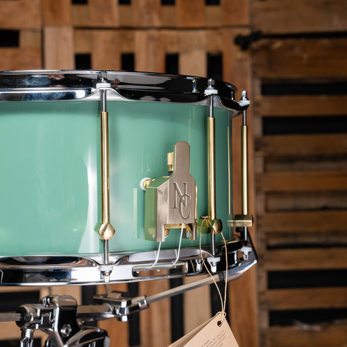 Noble & Cooley 7x14-Inch Solid Tulip Shell Snare - Green Monster Gloss