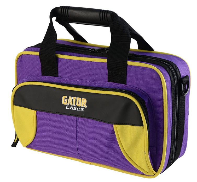 Gator GL-CLARINET-YP Spirit Series Lightweight Clarinet Case, Yellow And Purple