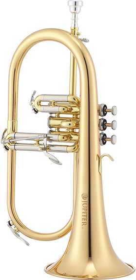 Jupiter JFH1100R 6" Rose Brass Bell Brass Body Bb Flugelhorn W/ Case