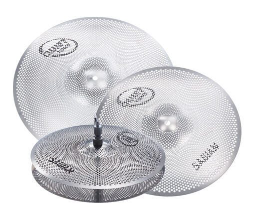 Sabian QTPC502 Quiet Tone 4-Pack Practice Cymbal Set