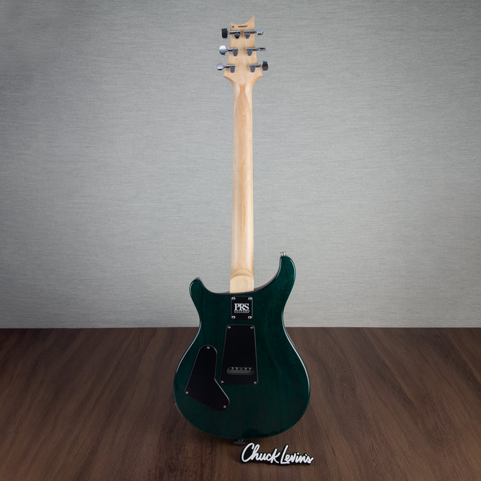 PRS CE24 Flame Maple Electric Guitar, Ebony Fingerboard - Turquoise - CHUCKSCLUSIVE - #230365097 - Display Model