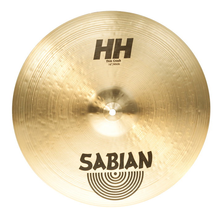 Sabian 16" HH Thin Crash Cymbal Brilliant Finish