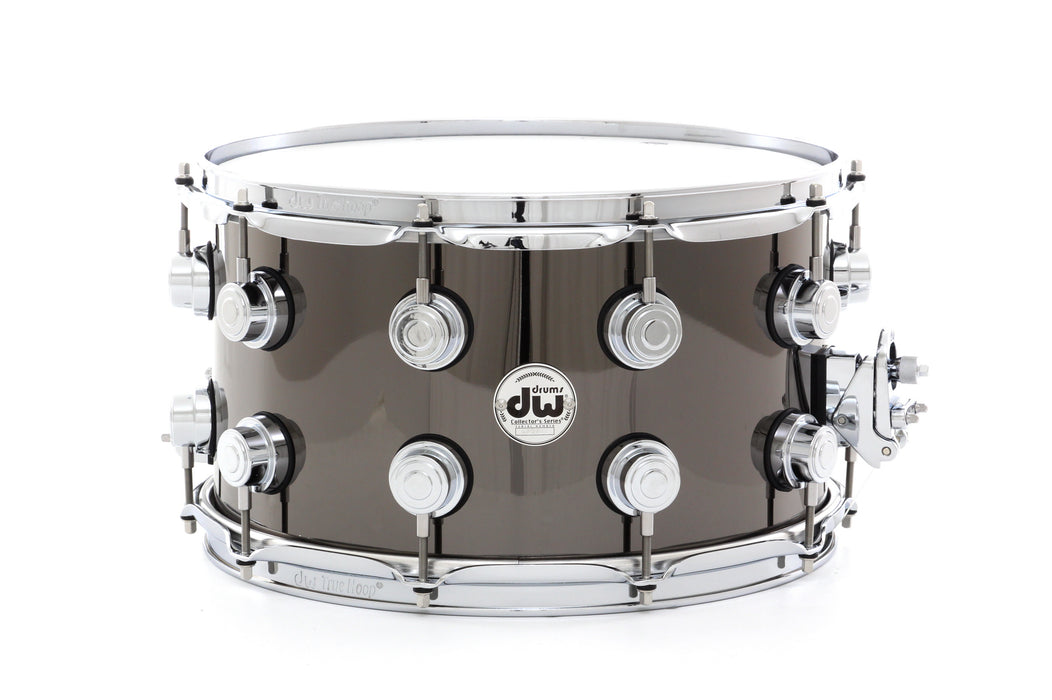 Drum Workshop 14" x 8" Collector's Series Black Nickel Over Brass Snare Drum With Chrome Hardware