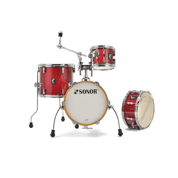 Sonor AQX Jungle Series 4-Piece Complete Kit - Red Moon Sparkle