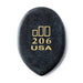 Dunlop 477R206 Jazztone Guitar Picks - Medium Tip - Black (36-Pack)