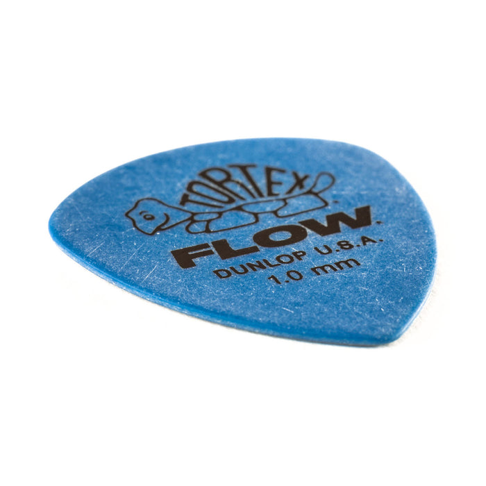 Dunlop Tortex Flow Guitar Picks - 1.0mm - Blue (12-Pack)